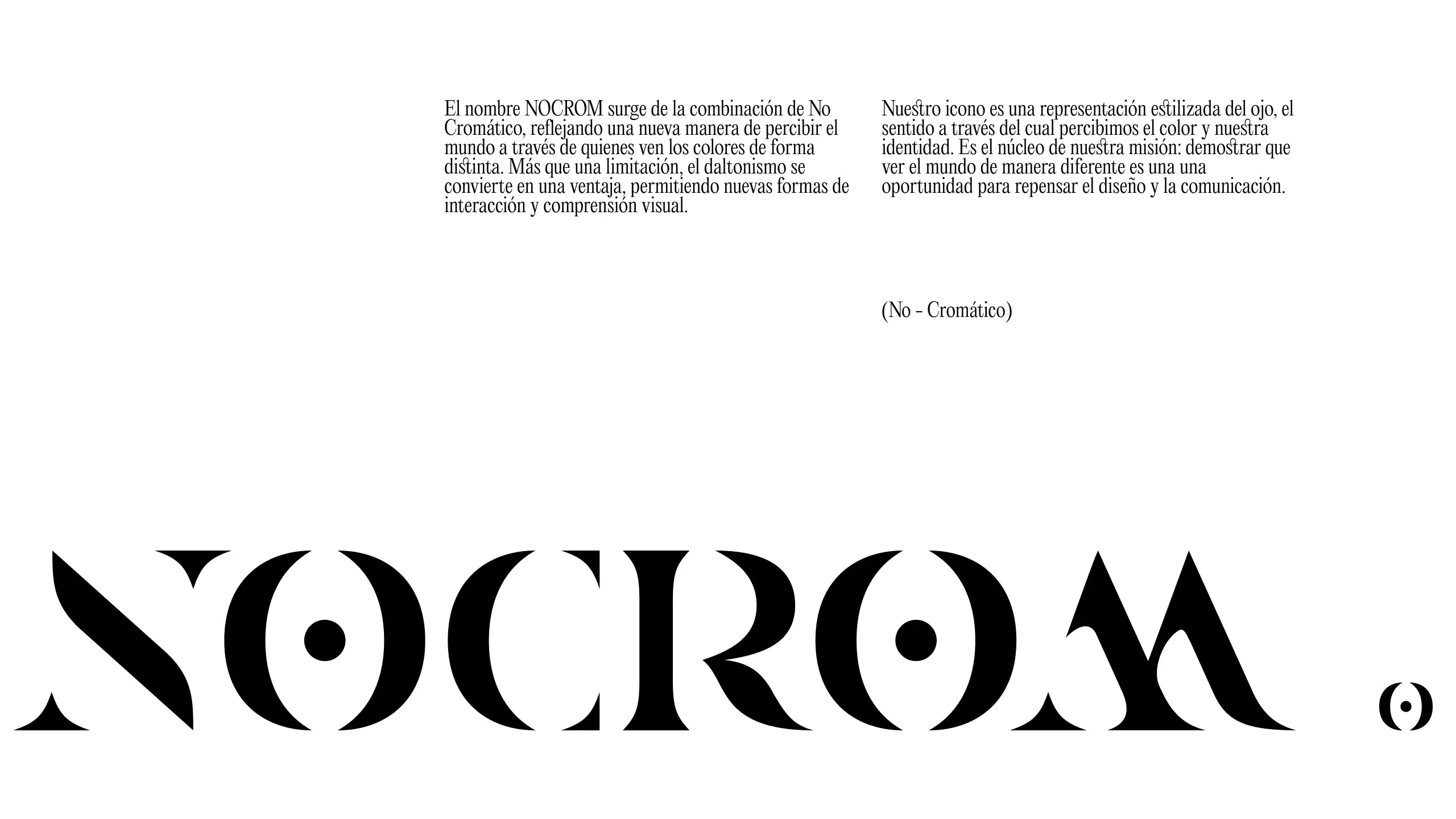 Explicación del logotipo e isotipo de NOCROM